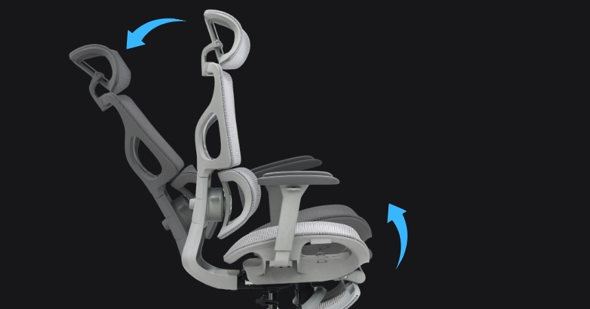Mechanizm synchroniczny odchylania fotela BIONIC AIR FR